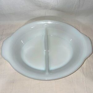 King Fire Vintage Divided Casserole Dish